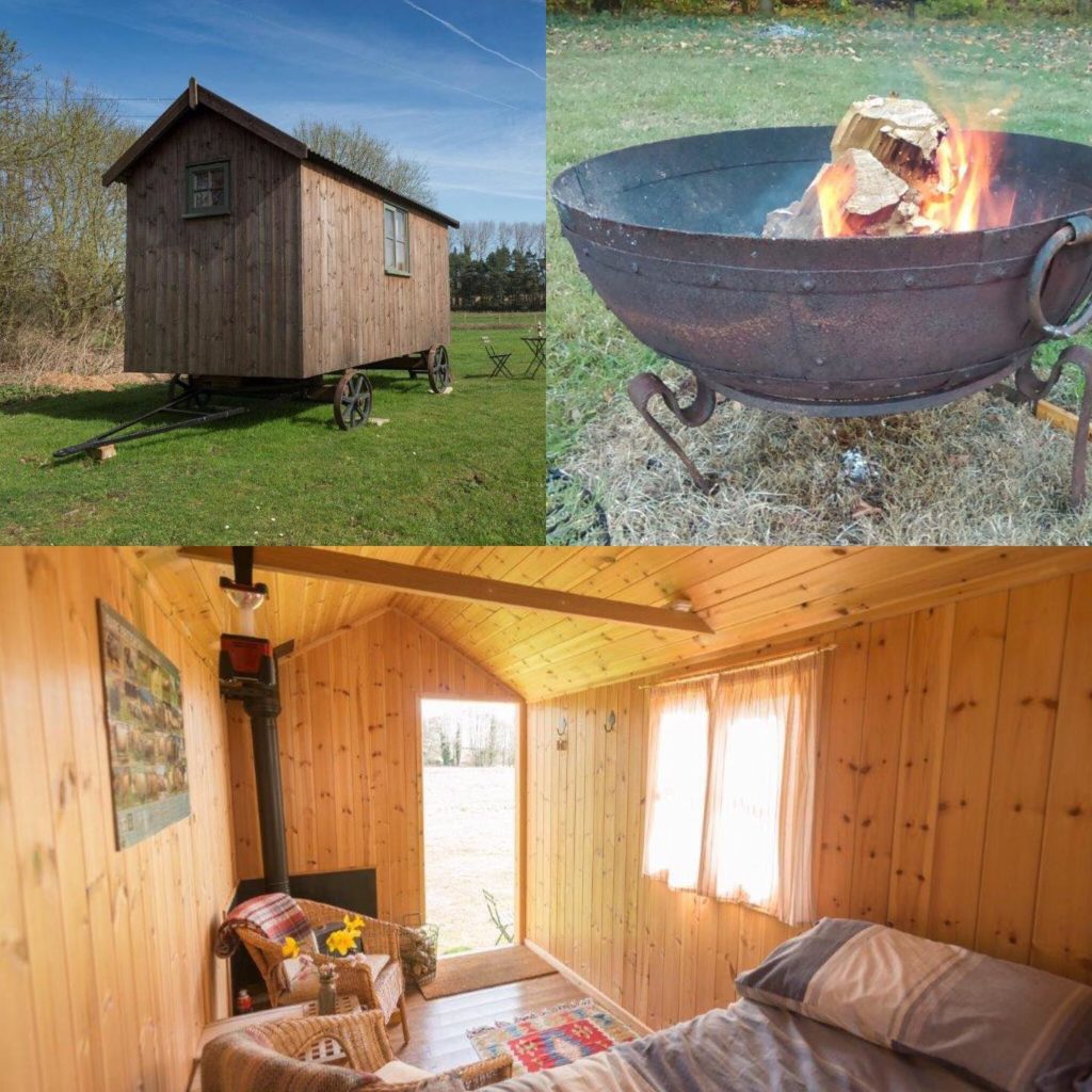 Glamping Norfolk - Shepherd's Hut at North Farm