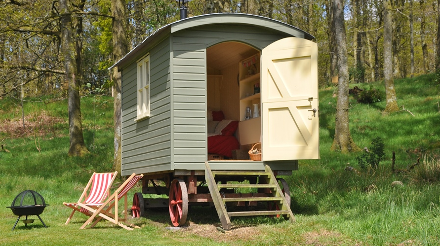 shepherds huts lake district - Church Stile Farm